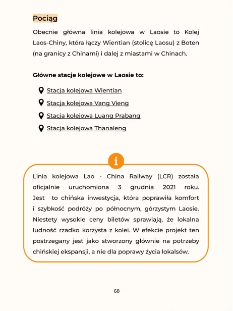 Pociąg - Laos - Niezbędnik Samodzielnej Podróży
