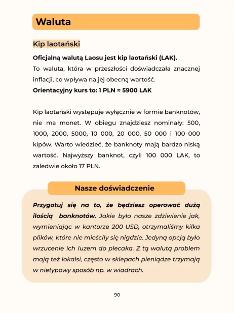 Waluta - Laos - Niezbędnik Samodzielnej Podróży