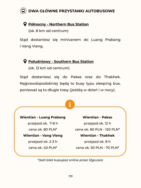 Przystanki autobusowe - Laos - Niezbędnik Samodzielnej Podróży