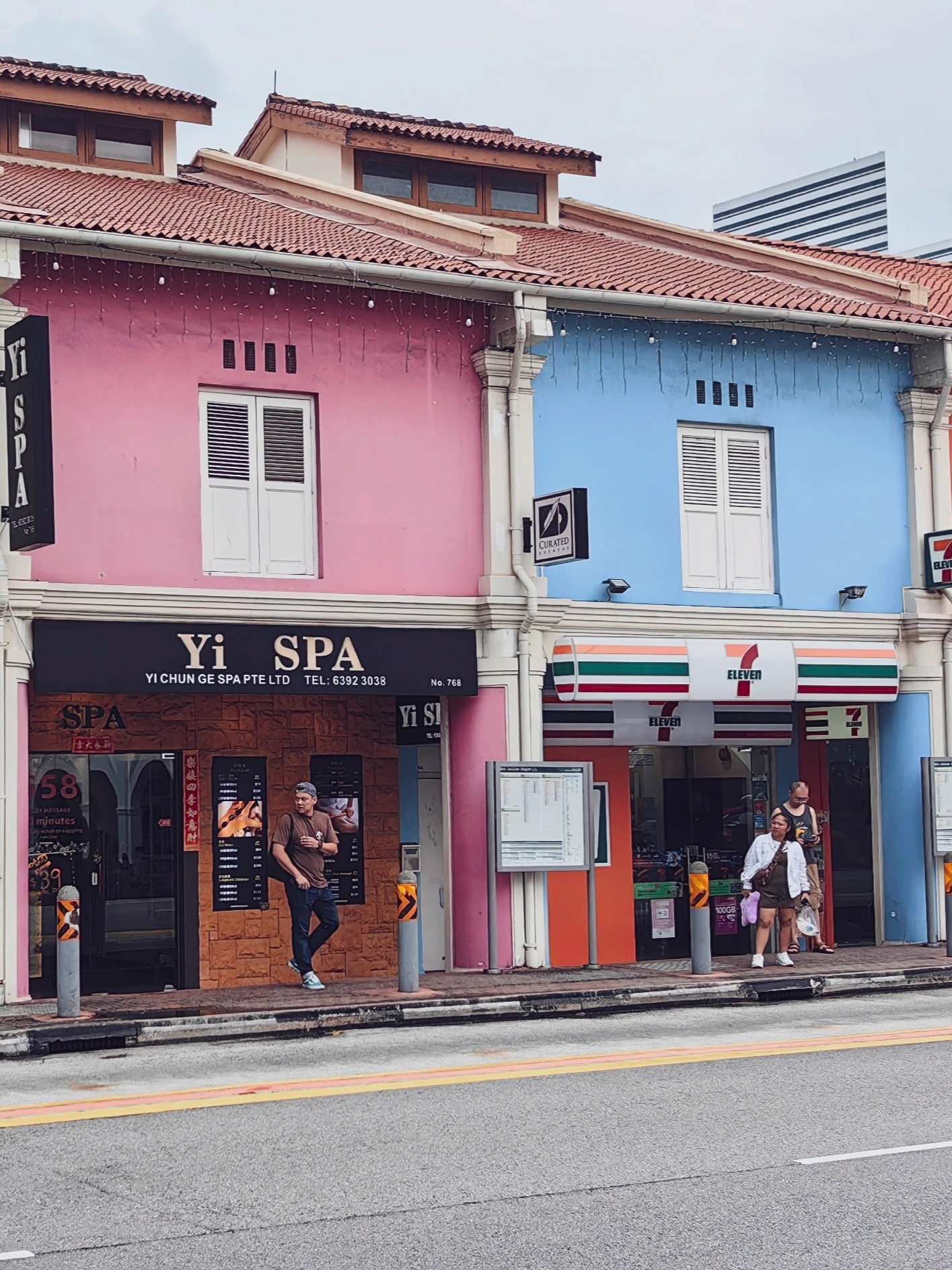 Singapur – kolorowe kamienice i architektura
