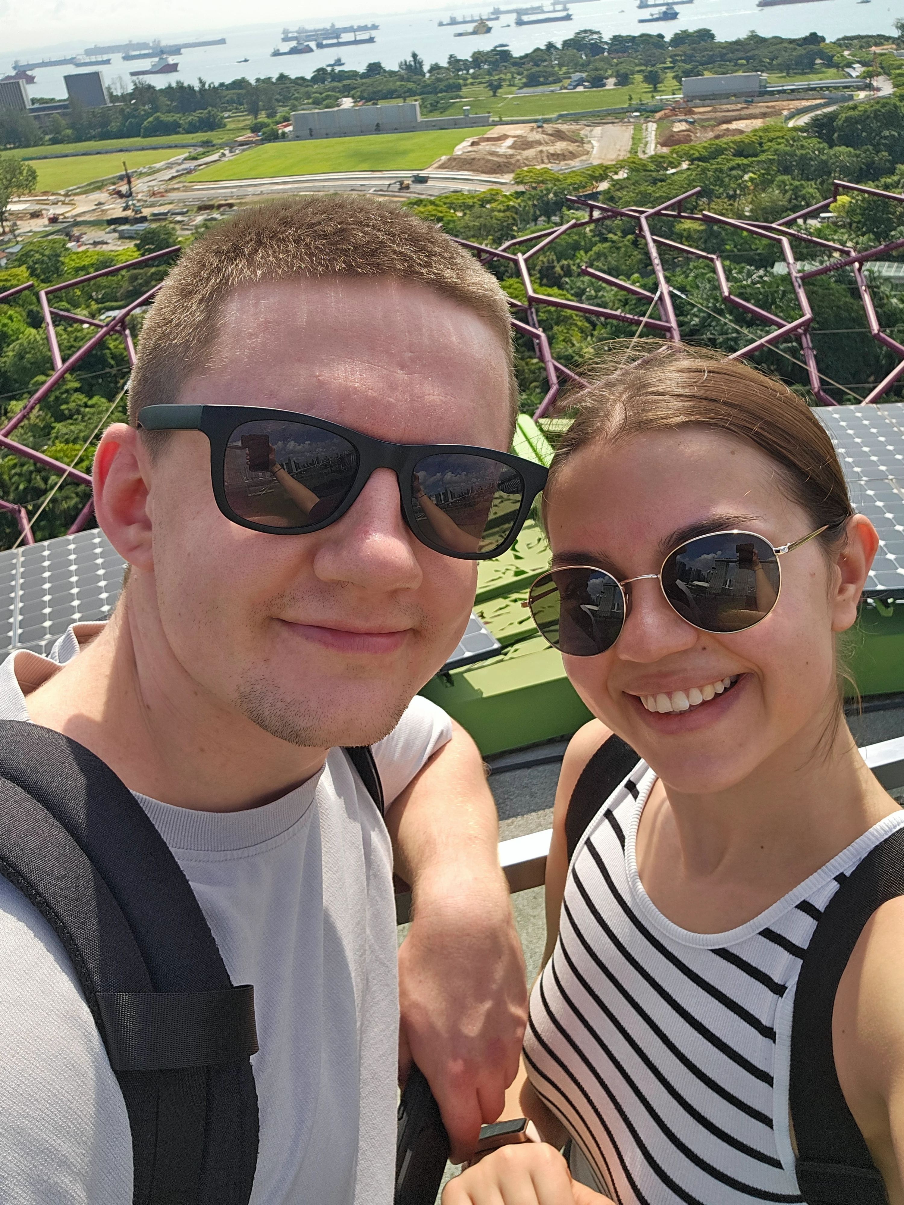 Singapur – Gardens by the Bay, widok z góry