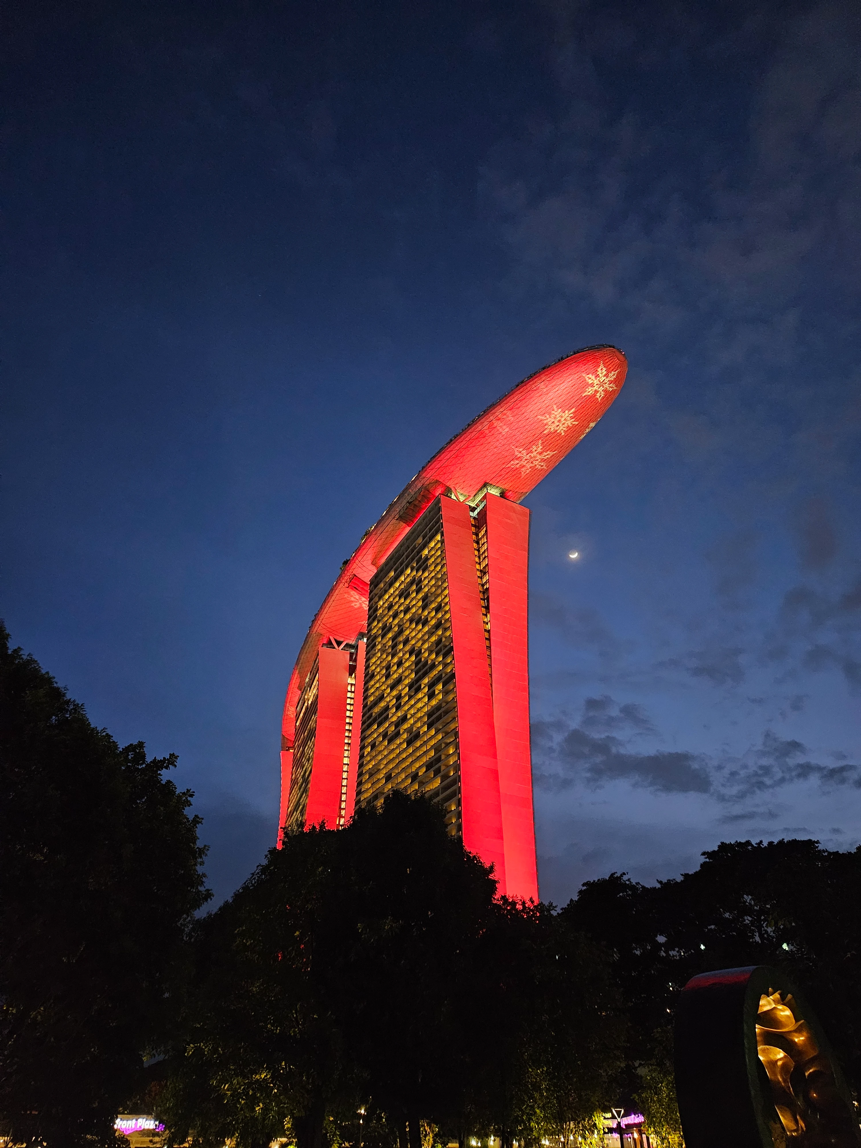 Singapur – Marina Bay Sands nocą